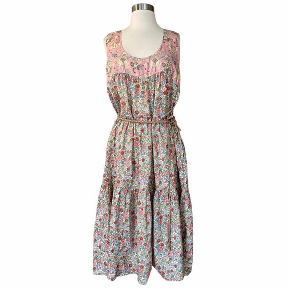 ROLLER RABBIT Elysian Day Coley Dress Floral Liberty Sleeveless Round Neck Small - Picture 12 of 14
